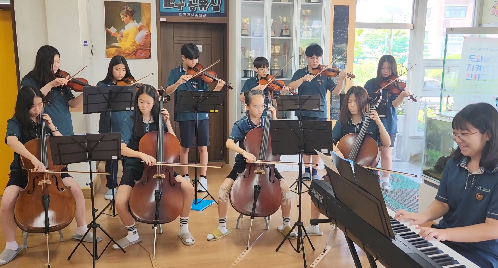 [학생문화자치부] 경신오케스트라 등굣길 여름 음악회